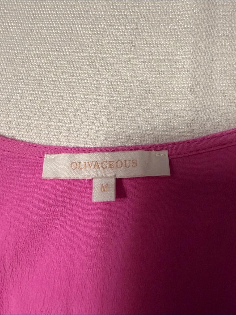 Olivaceous Vibrant Pink Button-Front Swim Coverup Dress